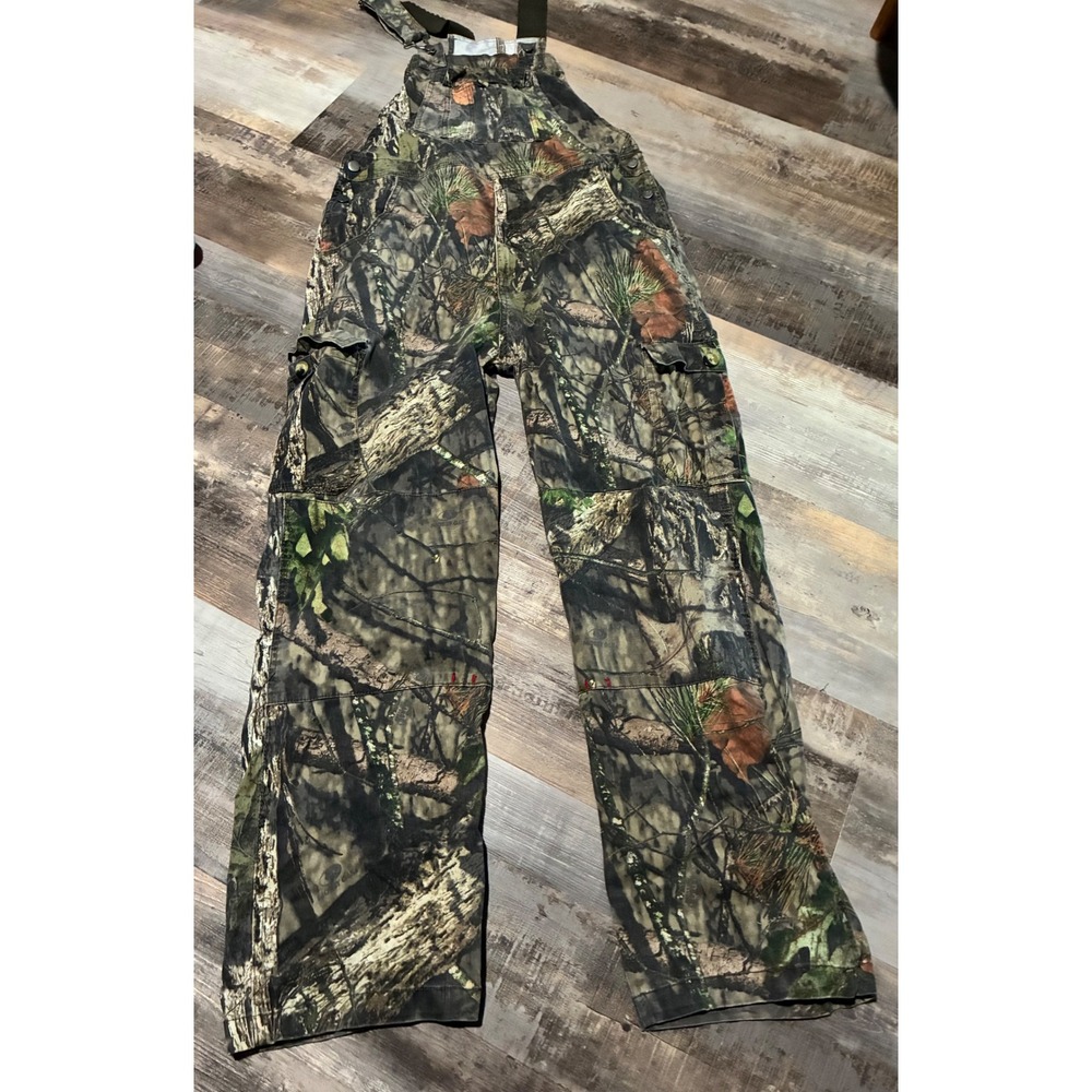 Mossy Oak Mens Break-Up Infinity Camo Hunting Bib Overalls XL Cargo Pockets